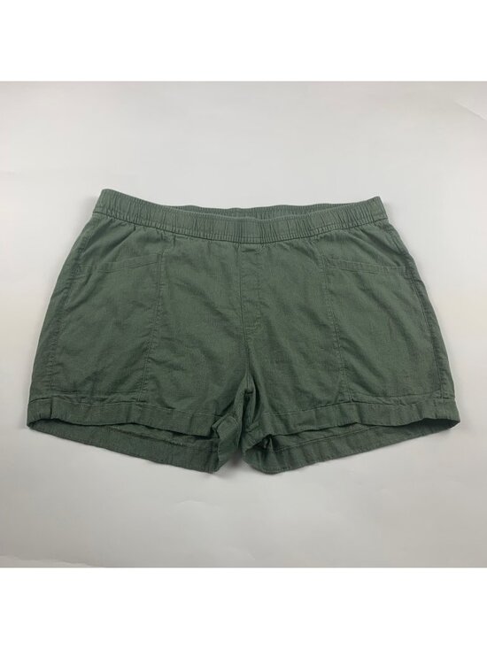 Old Navy Pants - Old Navy Arugula Linen Blend High Rise Pull On Shorts XL